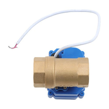 Solid Motorized Ball Valve 1in Standard Port Brass 9-24V NC Auto Return