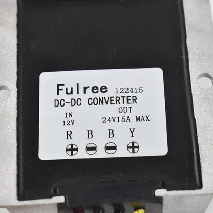 12V Step Up to 24V DC/DC Car Voltage Converter 15A 360W Power Supply Waterproof