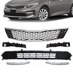 Front Bumper Grille Bracket Molding Trim 6PCS for 2016-2018 for Kia Optima EX