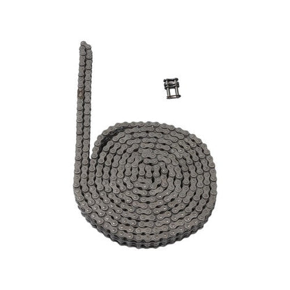 #35-2 Duplex Roller Chain 10 Feet Heavy Duty Double Strand with 2 Master Links