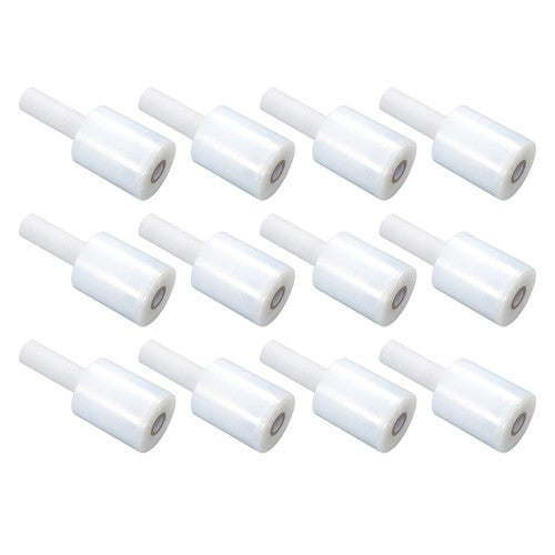 12 Rolls 5" in. x 1000FT 80 Gau Stretch Shrink Film Hand Wrap With Handle -CLEAR