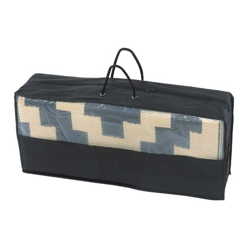 9x12ft Outdoor Plastic Straw Rug For Camping Outdoor Carpet RV Mat Black & Beige