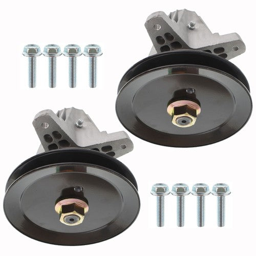 For Troy Bilt MTD 918-06991 618-06991 2Pcs Spindle Assembly W/Pulley Bolt