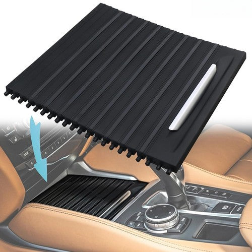 For BMW F15-16 X5-6 14-18 Center Console Cup Holder Tray Roller Blind Cover