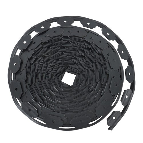 Garden Edging Landscape Edging with 64 8in Spikes for Lawn 1.5 Inch 100FT Black