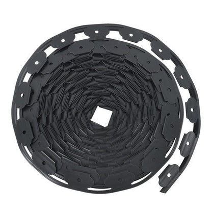 Garden Edging Landscape Edging with 64 8in Spikes for Lawn 1.5 Inch 100FT Black