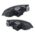 For Freightliner Cascadia Full LED Black Housing Headlights Headlamps 2018-2023