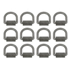 Heavy Duty 3/8" Weld-On D Rings 5000 lbs MBS 12 Pack for Trailers & ATVs