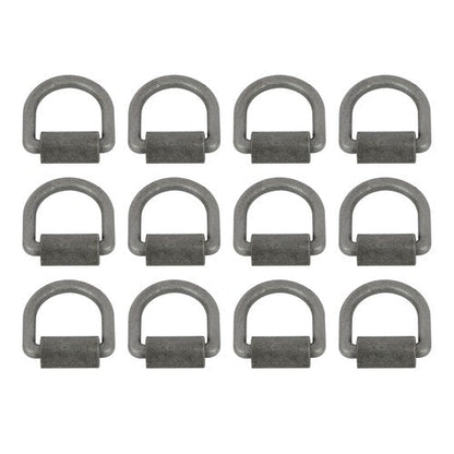 Heavy Duty 3/8" Weld-On D Rings 5000 lbs MBS 12 Pack for Trailers & ATVs
