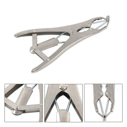 Stainless Steel Castration Pliers Tail Breaker with 100 Visibility Red Lamb Mark