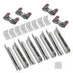 4 Pairs Undermount Drawer Slides 15 inch Undermount Soft Close Drawer Slides