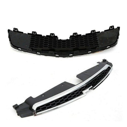 Front Upper Lower Grille Grill Black Plastic Trim For Chevrolet Cruze 2011-2014