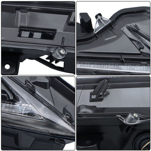 For Lexus NX200t/300/300h 2015-2021 Fog Light Lamp DRL Right Side Black Housing