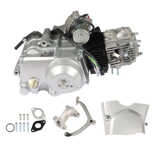 125cc 4 Stroke ATV Engine Motor 3-Speed Semi Auto w/Reverse Electric Start US