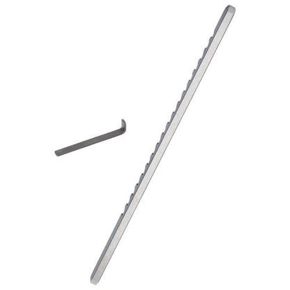 1/8" A Style 1/8" x 5" HSS Standard Keyway Broach With Shim LOC 13/64-1-1/8" New