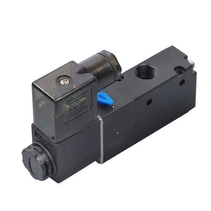 DC 12V 3-Way 2 Position 1/4"PT Pneumatic Air Control NC Solenoid Valve w/ Light