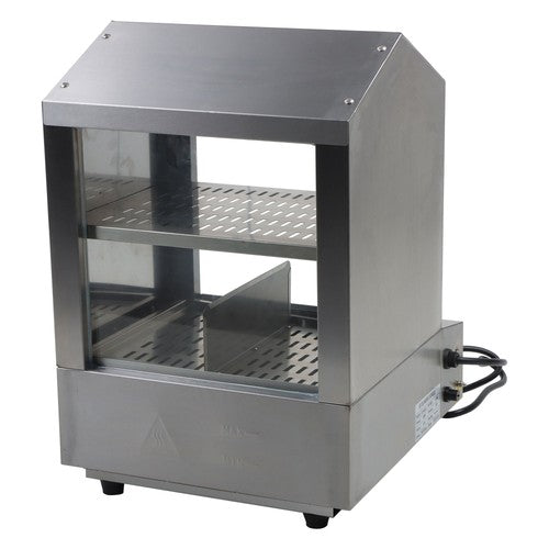 27L Hot Dog Machine Hot Dog Steamer with Bun Warmer 500W 175 Hotdogs 40 Buns