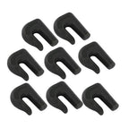 8Pcs G70 3/8" Weld On Chain Grab Hook Tow Hook Tractor Bucket Trailer Tie Down