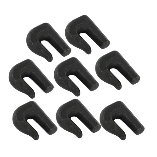 8Pcs G70 3/8" Weld On Chain Grab Hook Tow Hook Tractor Bucket Trailer Tie Down