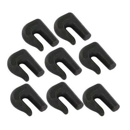 8Pcs G70 3/8" Weld On Chain Grab Hook Tow Hook Tractor Bucket Trailer Tie Down