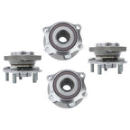For Subaru Outback 2010-2014 2pc Front + 2pc Rear Wheel Hub Bearing Assemblies