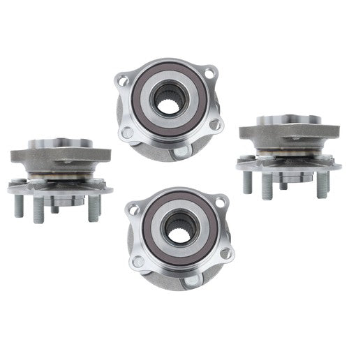 For Subaru Outback 2010-2014 2pc Front + 2pc Rear Wheel Hub Bearing Assemblies
