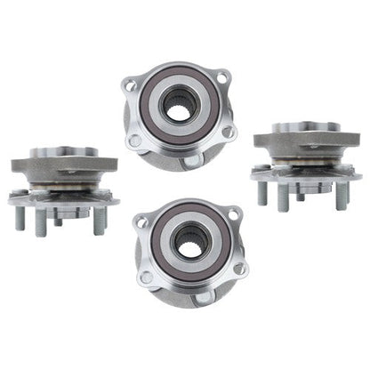 For Subaru Outback 2010-2014 2pc Front + 2pc Rear Wheel Hub Bearing Assemblies