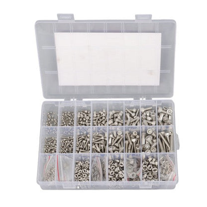 1600 Piece Metric Screw Assortment,M2 M3 M4 M5 Metric Bolt ,304 Stainless Steel