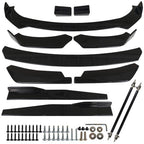 Front & Rear Bumper Lip Splitter Spoiler + Side Skirt Body Kits For Subaru WRX