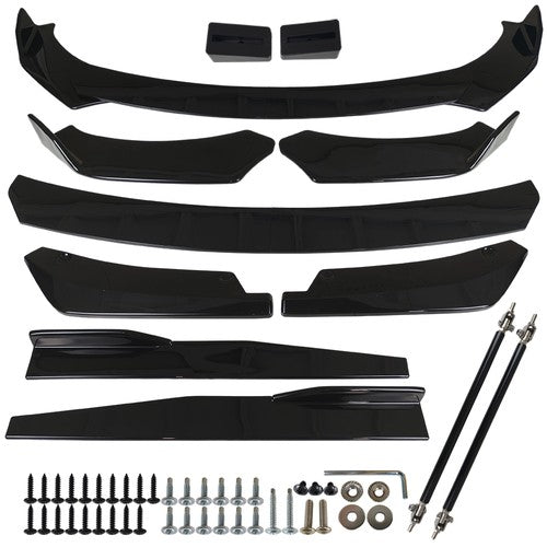 Front & Rear Bumper Lip Splitter Spoiler + Side Skirt Body Kits For Subaru WRX