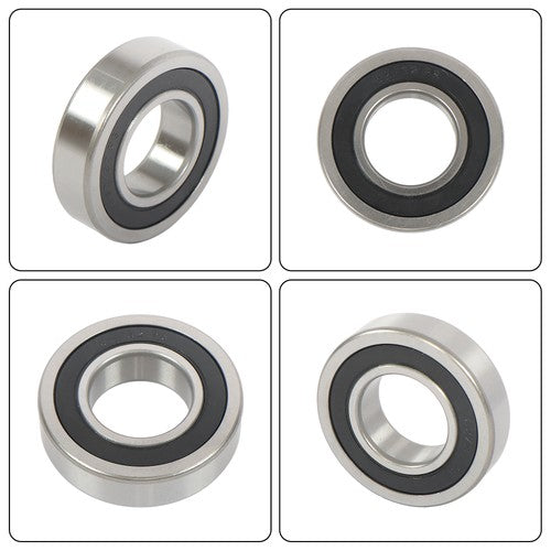 4Pcs 62/32-2RS Bearings 32×65×17mm Double Rubber Seals Deep Groove Ball Bearing