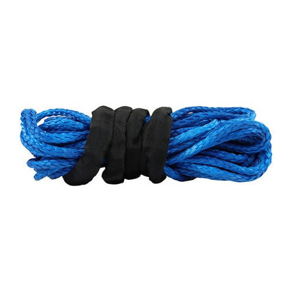 For ATV 5/16"x50' 12000LBS Blu Synthetic Winch Rope Line Recovery Cable