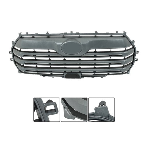 Fit For Toyota Tundra 2022 2023 Front Bumper Grill Dark Gray Grille 53101-0C130