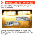 For 2003 2004 Toyota Corolla Halogen Driving Fog Lights Lamps w/Switch Wiring
