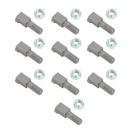 10Pcs Threaded Stump Grinder Teeth For Bradco Shaver Ashland Baumalight 2-7/8"