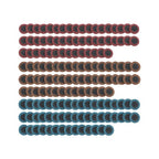 150 Pcs 2 Inch Fine Medium and Coarse Quick Change Torque Sanding Discs