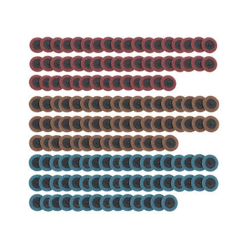 150 Pcs 2 Inch Fine Medium and Coarse Quick Change Torque Sanding Discs