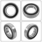 (4 Pack) 6209-2RS Double Sealed Deep Groove Ball Bearings, 45x85x19 mm