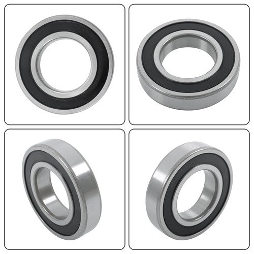 (4 Pack) 6209-2RS Double Sealed Deep Groove Ball Bearings, 45x85x19 mm