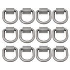 1/2 Inch Heavy Duty Weld-On Forged D Ring Fracture Strength 12,000lbs (12 Pack)