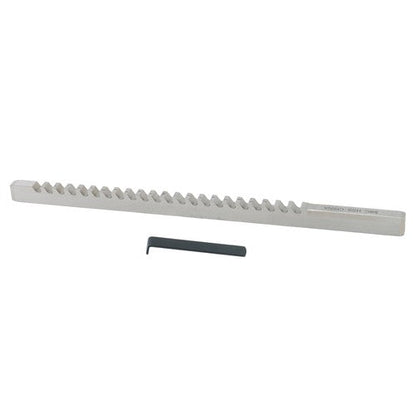 3/8" C 3/8" x 11-3/4" HSS Standard Keyway Broach With Shim LOC: 25/46"-2-1/2" US