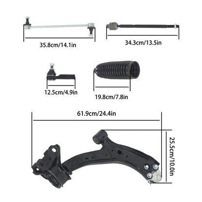 Steel Control Arm Front Outer Tie Rod Ends Fit For Honda CR-V K620500 2007-2011