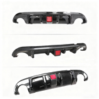 Rear Bumper Diffuser Lip Spoiler Wing Carbon Fiber for 2014-2017 for Infiniti Q50