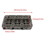 Complete Cylinder Head Assy Valves & Full Gasket Set for Kubota D750 Engine