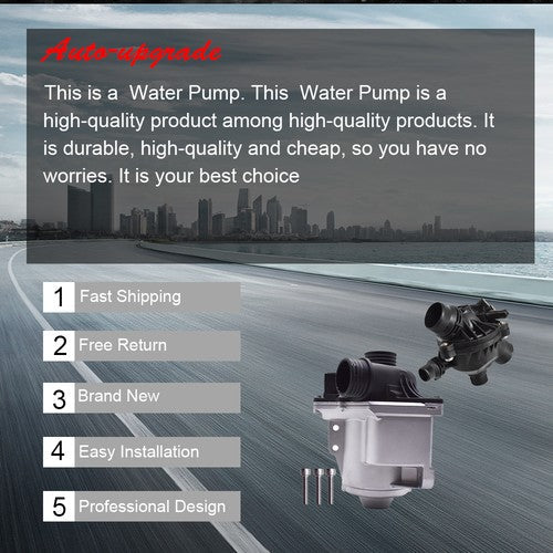 Electric Engine Water Pump W/ Thermostat For 13-15 BMW 535ixDrive 11517588885