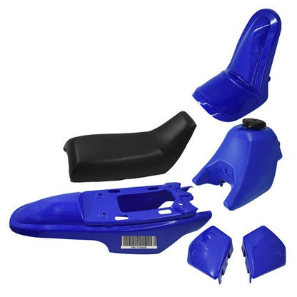 Blue Plastic Fender Body Cover Seat Gas Tank Kit For Yamaha PW50 New