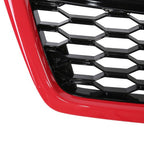Fit 2014-2018 Subaru Forester STI-Style ABS Front Grille Bumper Grill w/Red Trim