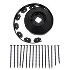 40FT Garden Edge Lawn Grass Stone Isolation Strip 16pcs Anchoring Spik New