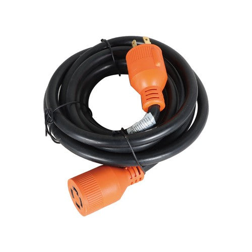 30Amp 15FT 4 Prong Generator RV Power Extension Cord NEMA 14-30P ~ 14-30R