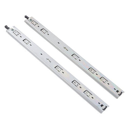 1 Pair of 22In Locking Drawer Slides Full Extension & Lock 150 lb Load Capacity